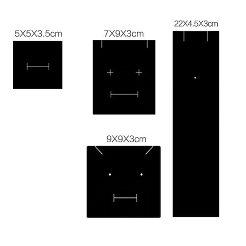 Jewelry Box Black White Drawer Box for Ring Necklace Packaging Earrings Gift Box - Foto 3 di 43