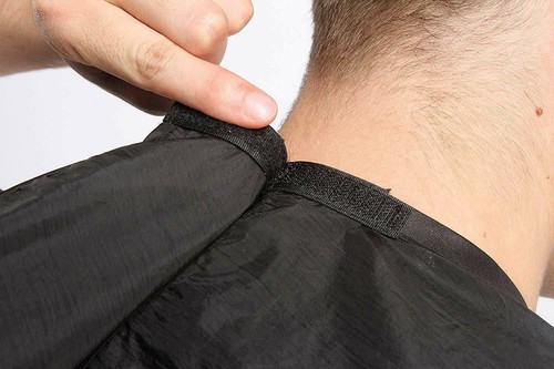 Schwarz Spiegel Befestigung Rasur Trimmen Bart Formen Cape Pflege Schürze Latz - Bild 3 von 4