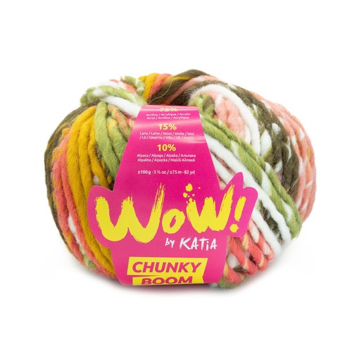 Katia Wolle WOW Chunky BOOM 100G Acryl Wolle Alpaca - Bild 7 von 9