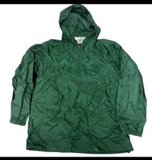 Vintage Wilderness Trails Green Half Zip Windbreaker Made In USA Jacket 5283