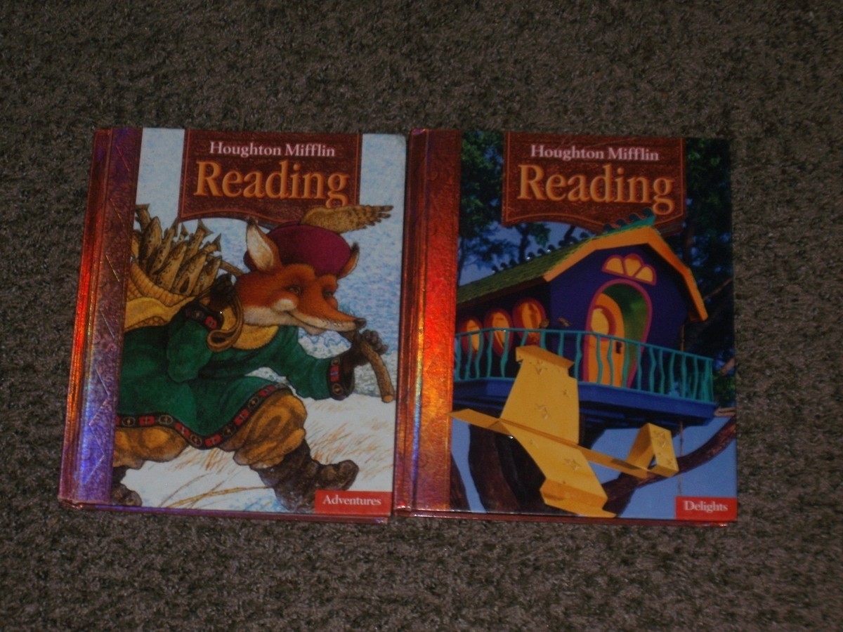 Houghton Mifflin READING 2nd Grade 2 LOT Set of 2 Student