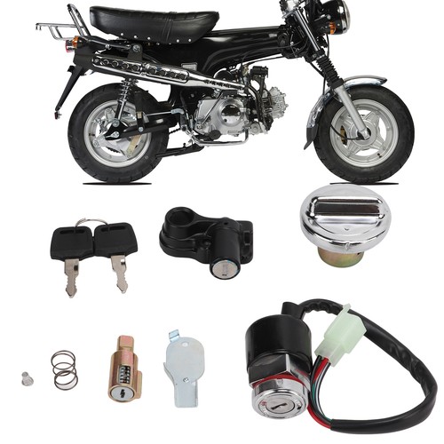 Ignition Switch Gas Cover Kit Helmet Lock 2‑Key Replacement for Honda CT70 DAX - Picture 8 of 24