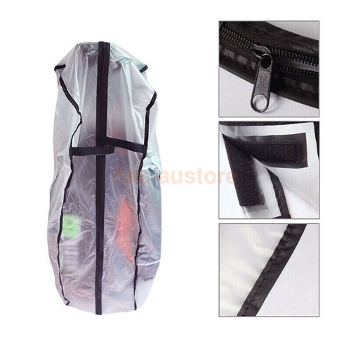 Golf Bag Windproof Rain Protection Cover Portable PVC Material Quality - Picture 4 of 15