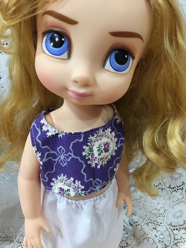 Fits Disney Animators 16" Doll Clothes Toddler Cropped Top And Skirt Only - Picture 3 of 3