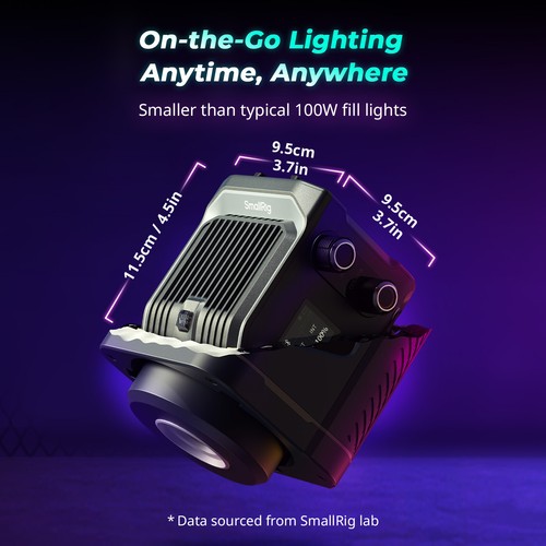 SmallRig RC 100C COB LED Video Light (Pro Version) 5380 - Picture 2 of 9