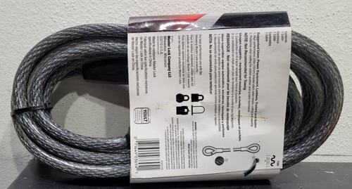 Master Lock 72DPF 3/8 Zoll flexibles Stahlgeflecht Bügelverschlüsse Kabel - Bild 2 von 4