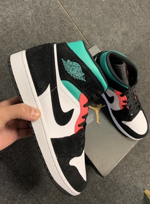 air jordan 1 mid hot punch black