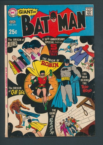 Batman #213 Sehr guter Zustand/FN 5.0