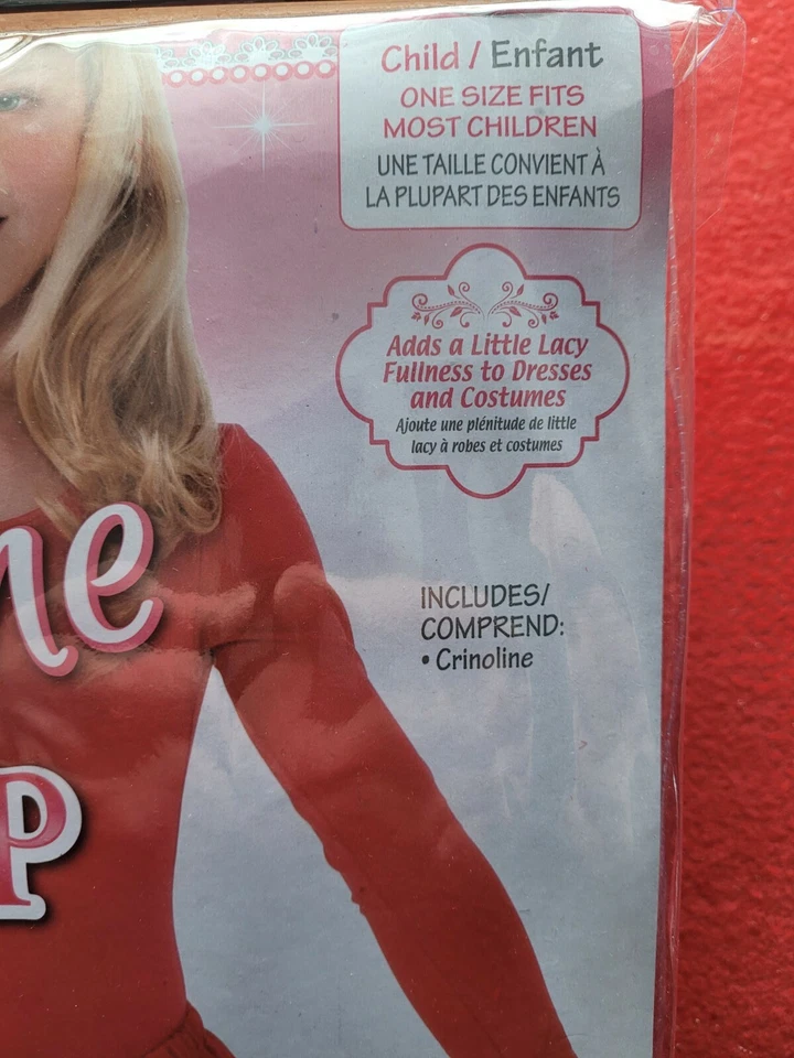 Braguita de crinolina roja para niñas Foto 3 de 4