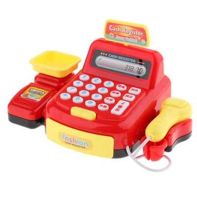 children's till and shopping trolley