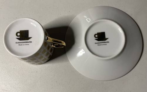 CLASSIC Coffee and Tea Set in Original Box 12-Pc Set Demitasse Cup & Saucer NOS - Picture 5 of 8