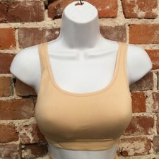 Yummie Frappe Nude Seamless Scoop Neck Bra Removable Pads Wardrobe Essential NEW