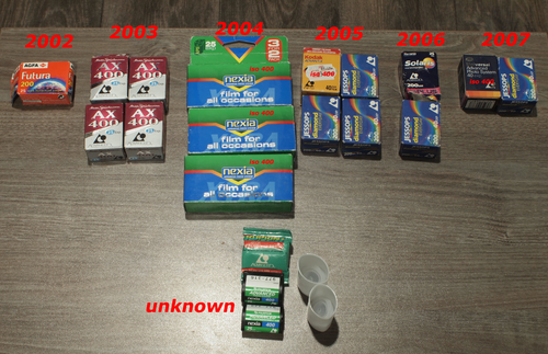 Expired joblot APS film rolls- Futura, AX, nexia, Jessops, Boots, Kodak, Solaris - Picture 2 of 2