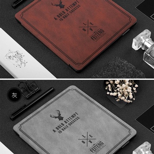 PU Leather Smart Cover Funda Protective Shell for Kindle Oasis 2/3 Home Office - Picture 7 of 20