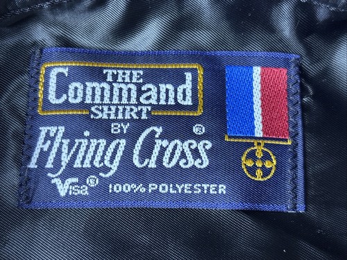 Mens Flying Cross Uniform Shirt Security Police Button Zipper 16.5 36/37 USA - Picture 7 of 24