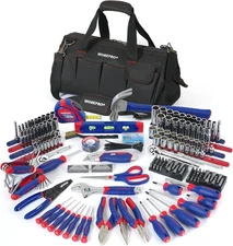 WORKPRO 322-Piece Home Repair Tool Kit With Carrying Bag - Basic Household Tools