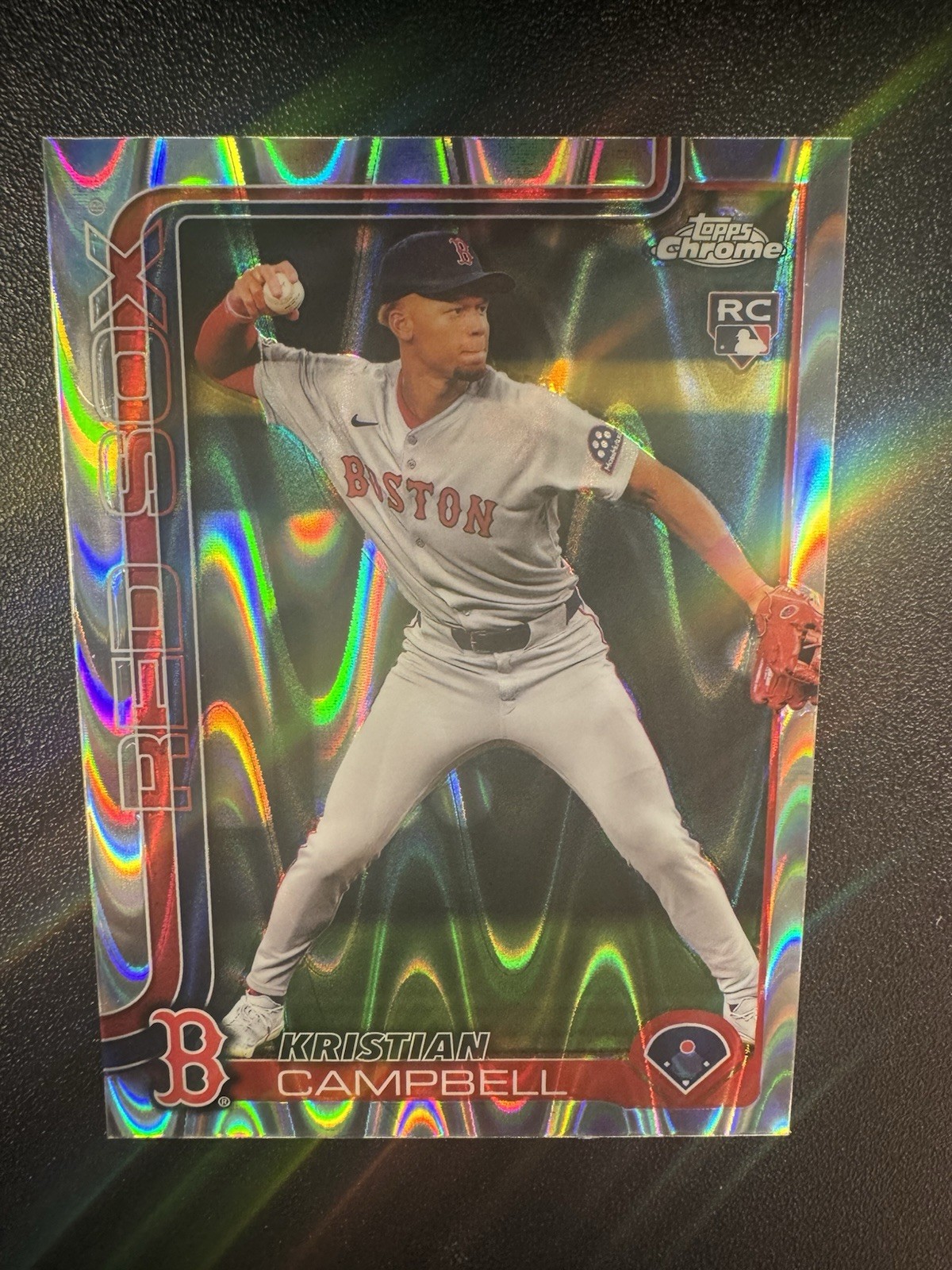 2025 Topps Chrome - Kristian Campbell #171 RayWave Refractor (RC)