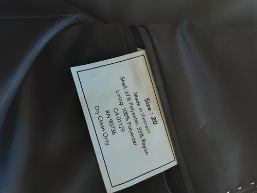 Joseph Feiss Suit Jacket Blazer Youth Boys Size 20 Gray Pinstripe NEW - Picture 14 of 14