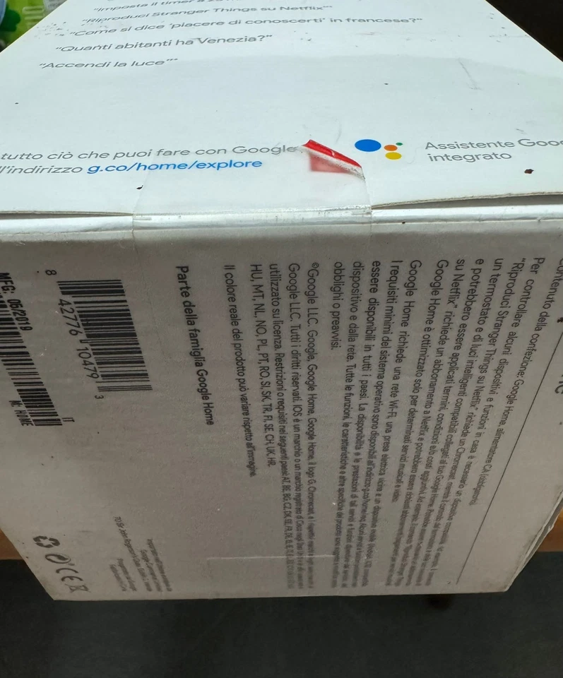 Google Home Smart Speaker Originale - 1° Generazione (2016) - Assistente Vocale - Immagine 4 di 4