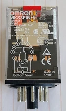 LOT OF 6 Omron Mks3pin5dc24 General Purpose Relay, 24V Dc, Octal, 11 Pin