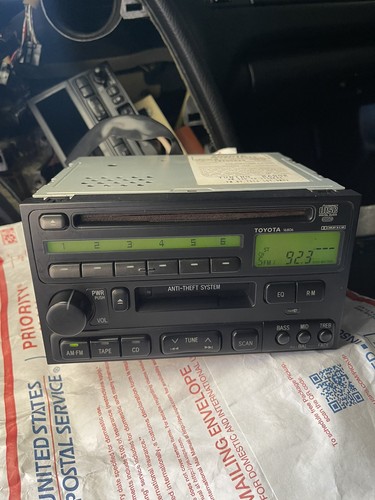 Supra MK4 OEM Toyota Radio/Estéreo Cassette Cinta CD Unidad principal desde 1997 USDM MKIV - Imagen 4 de 24