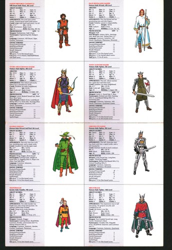 AD&D Dragonlance Tales of the Lance 24 Ersatz-Charakterkarten ungeschnitten +Bns - Bild 3 von 9