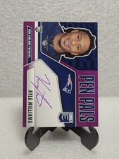 Kyle Williams RC 2025 DONRUSS ELITE PURPLE INK PEN PALS AUTO patriots 