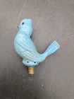 Japan C6 Blue Bird Christmas Light Bulb Lantern House Vintage Old Xmas