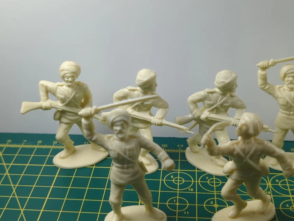 Juguete de plástico Charbens soldados infantería india Segunda Guerra Mundial Sikh Commonwealth Foto 3 de 4