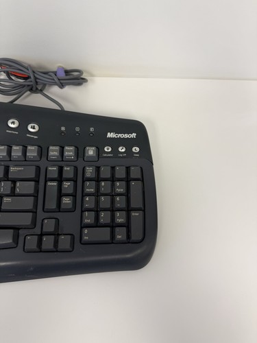 Microsoft Multimedia Keyboard 1.0a KB-0168 Wired Black Tested Works Clean - Picture 6 of 22