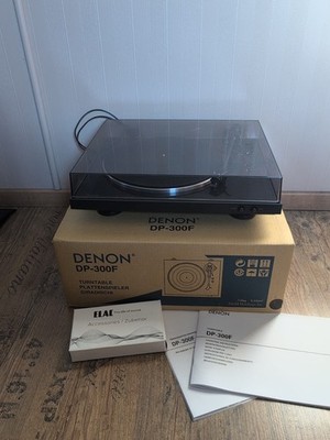 Plattenspieler DENON DP-300F mit Tonabnehmer ELAC D90 E18