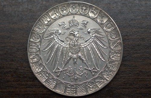 1931 60th Anniversary of Empire German Medal Wilhelm I - Picture 2 of 4
