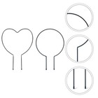 2pcs Iron Garden Trellis Vine Plant Support Wire Potted Plants Climbing Rack