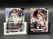 Kelsey Mitchell & Aliyah Boston 2024 Panini Prizm WNBA Logo & Silver Lot Fever