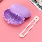  3 PCS Soap Case with Lid Holder Box Silicone Dish Bathroom Container