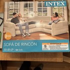 Intex Inflatable Corner Sofa Soft Beige (68575EP) Air Lock