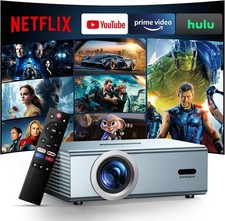 Native 1080P Smart Projector   WiFi 6 / Bluetooth 5.3   Netflix   GC357 - OB