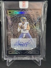 🔥2023 Panini Obsidian Football #58 Matthew Stafford Autograph Auto Rams🔥Sealed