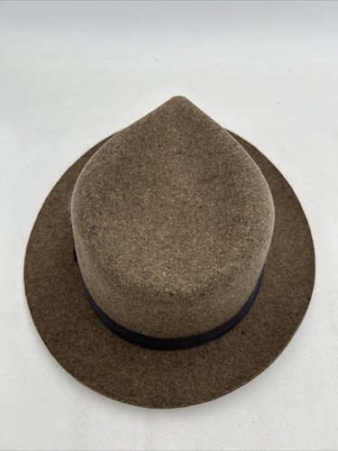 BAILEY Bertram Lite Felt Wool Travel Fedora Gray Size Large Made In USA - Bild 5 von 9