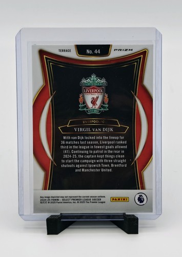 2024-25 Select Premier League Virgil Van Dijk #44 Terrace Silver Liverpool - Picture 2 of 2