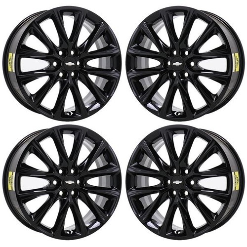 20" BUICK ENCLAVE GLOSS BLACK EXCHANGE WHEELS RIMS FACTORY OEM 5852 2018-2024