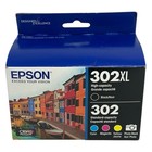 Genuine EPSON 302XL BLACK /302 COLOR INK PB/C/M/Y 5 Pack Exp 1/2028 Brand New