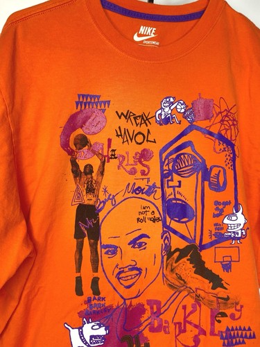 Camisa Nike Charles Barkley Mr Big Mouth Art Talla XL Wreak Havoc Abstracta - Imagen 6 de 9