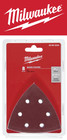 Milwaukee Triangle Sand Paper 240 Grit 3-1/2 Inch 93mm (Pack of 8) 48-90-2240