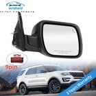 RH Mirror For FORD Explorer 2016-2019 with Blind Spot Puddle Lamp Passenger Side