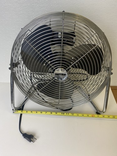 Vintage Patton U2-1403 Hochgeschwindigkeits-Industrie-Bodenventilator 14" 3 Geschwindigkeiten funktioniert gut - Bild 13 von 13