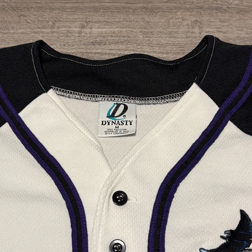 Vintage 2000 Tampa Bay Devil Rays MLB Sewn Dynasty Baseball Jersey Men's Size M - Picture 3 of 6