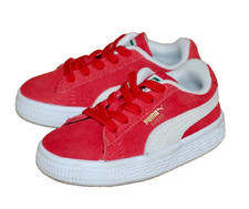 PUMA Suede Classic XXI Toddler Sneaker Size 5C High Risk Red  White 380825-02