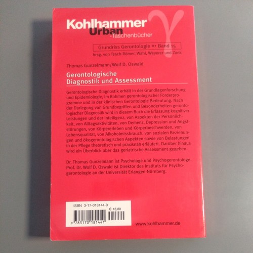 Thomas Gunzelmann (u. a.) | Gerontologische Diagnostik und Assessment | Buch - Bild 2 von 3