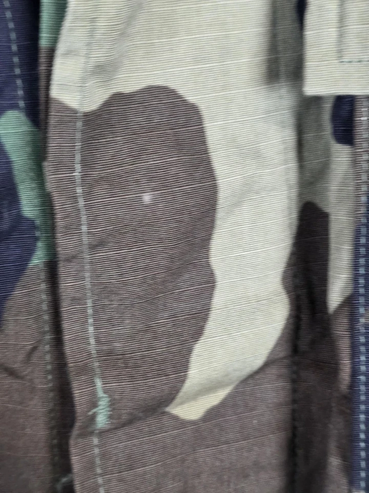 VINTAGE USGI BDU Jacket Mens Large Long Woodland Camo Ripstop Military Field 00s - Image 4 of 4